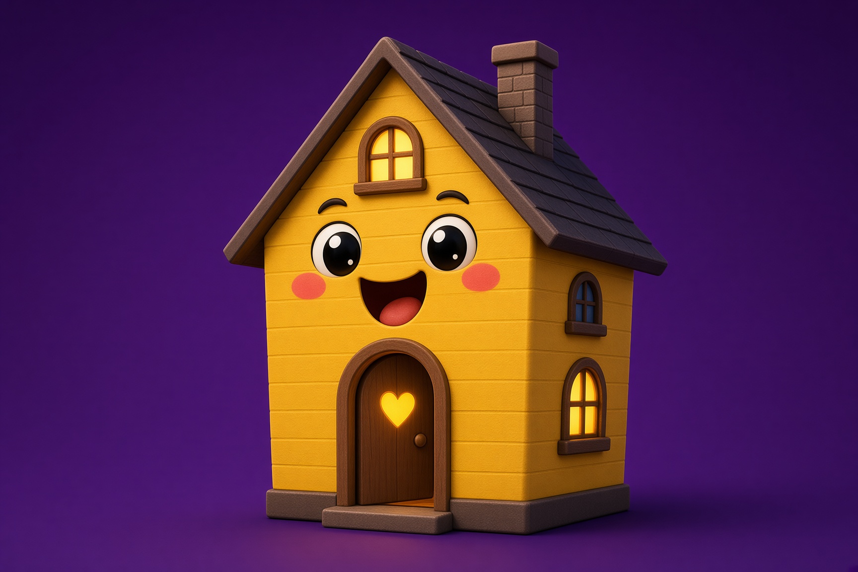 The smiling yellow house — home of $TAKE